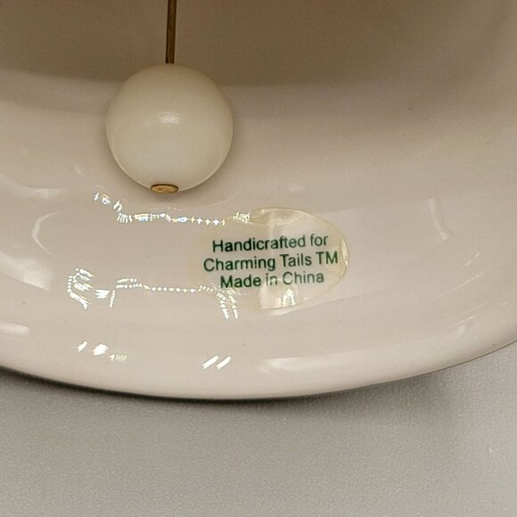 Charming Tails Ceramic Bell Wishing You The Holiday of Your Dreams Christmas - Picture 8 of 8